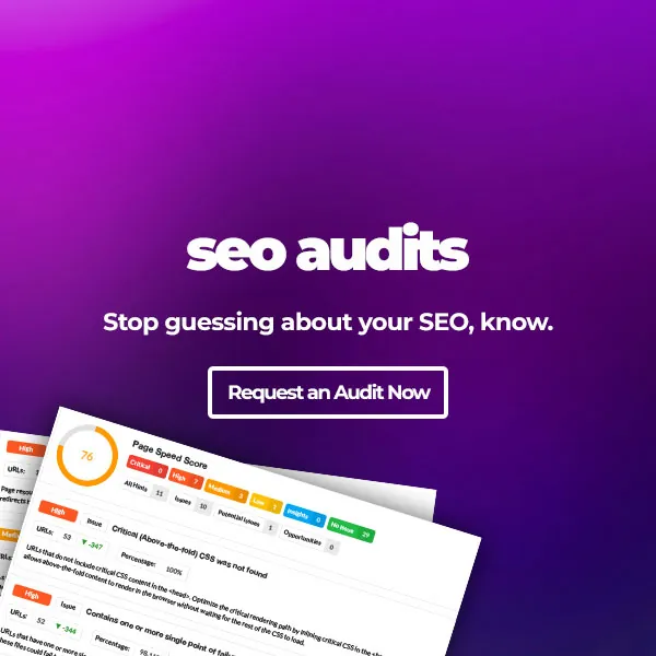 The journey of a thousand optimizations typically begins with an audit. get a website audit